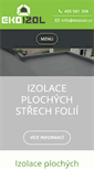 Mobile Screenshot of ekoizol.cz